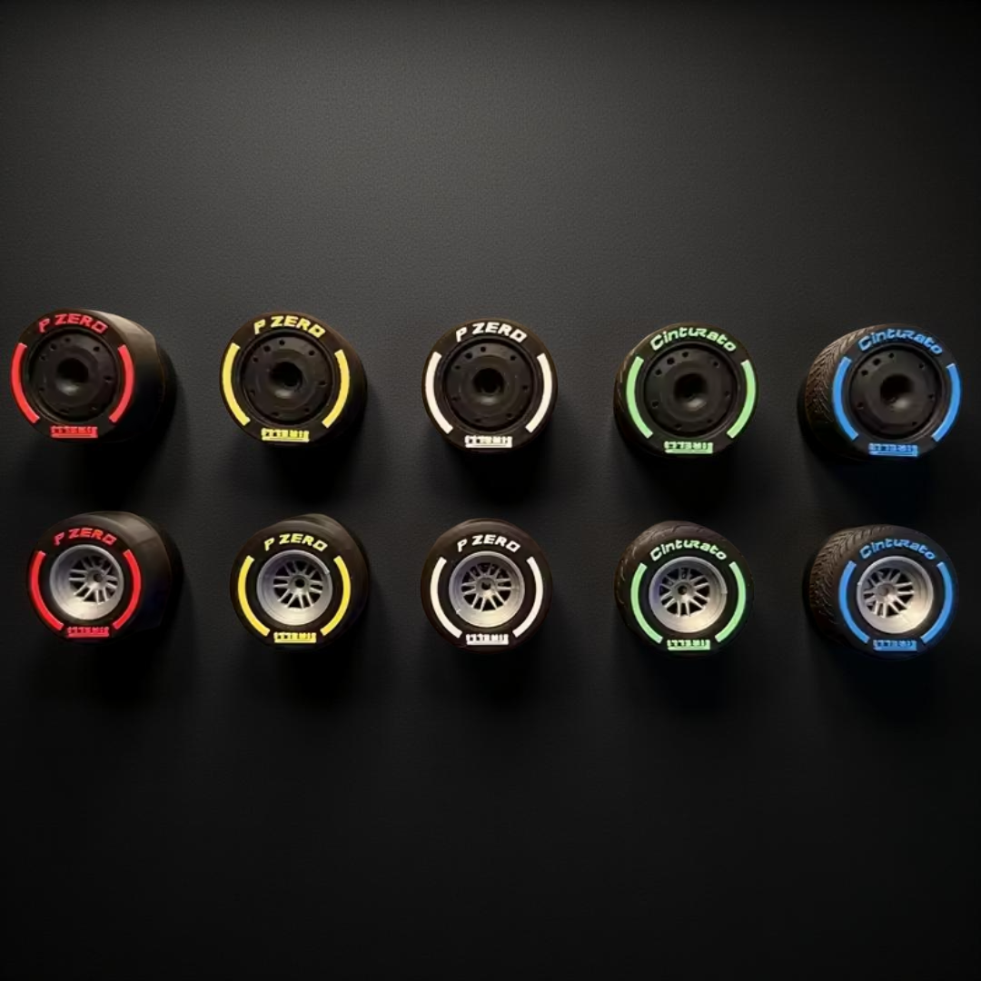 Mini Llantas F1 - Imán Decorativo